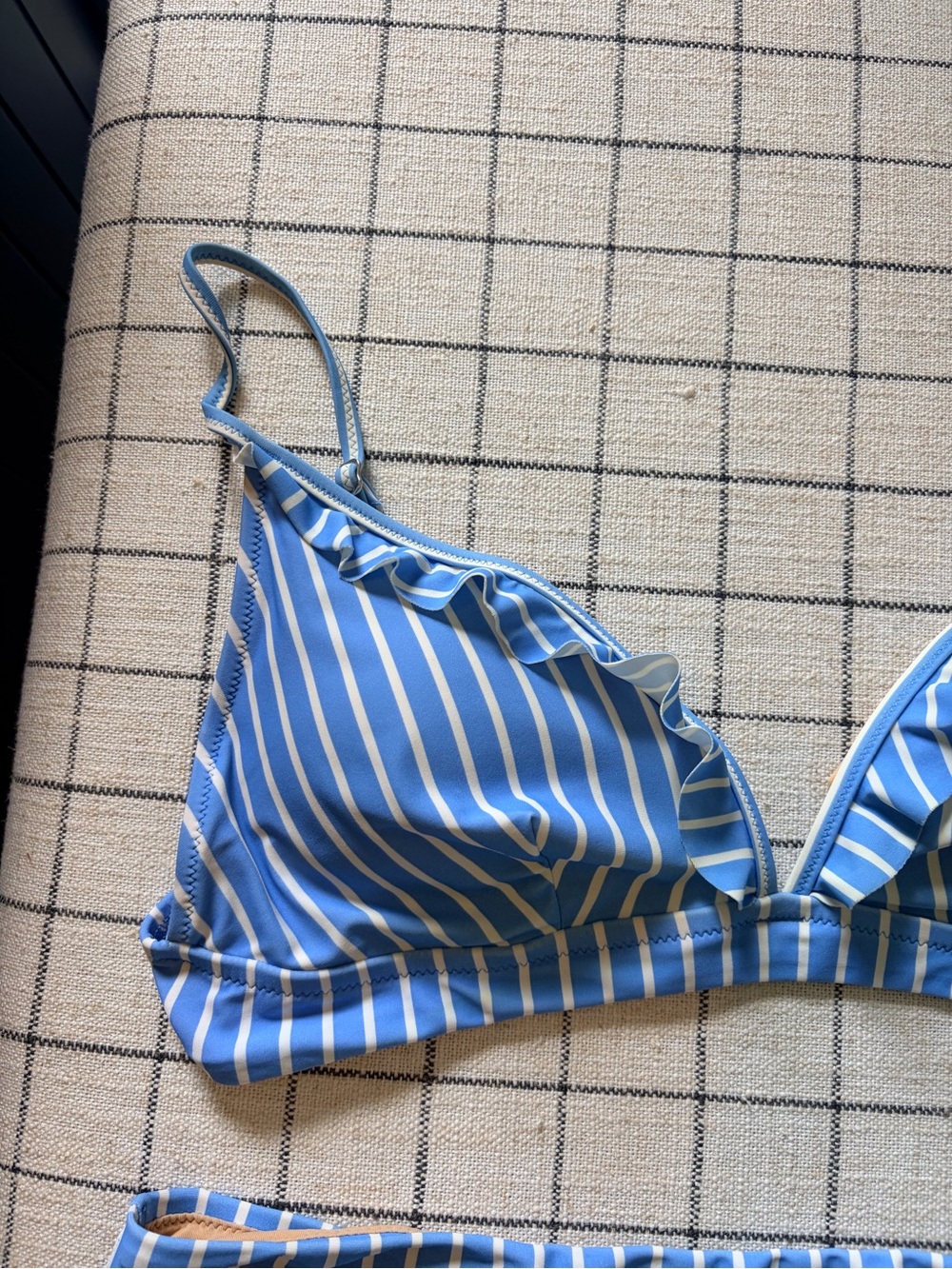 J. Crew Striped Blue Bikini - Picture 3 of 10